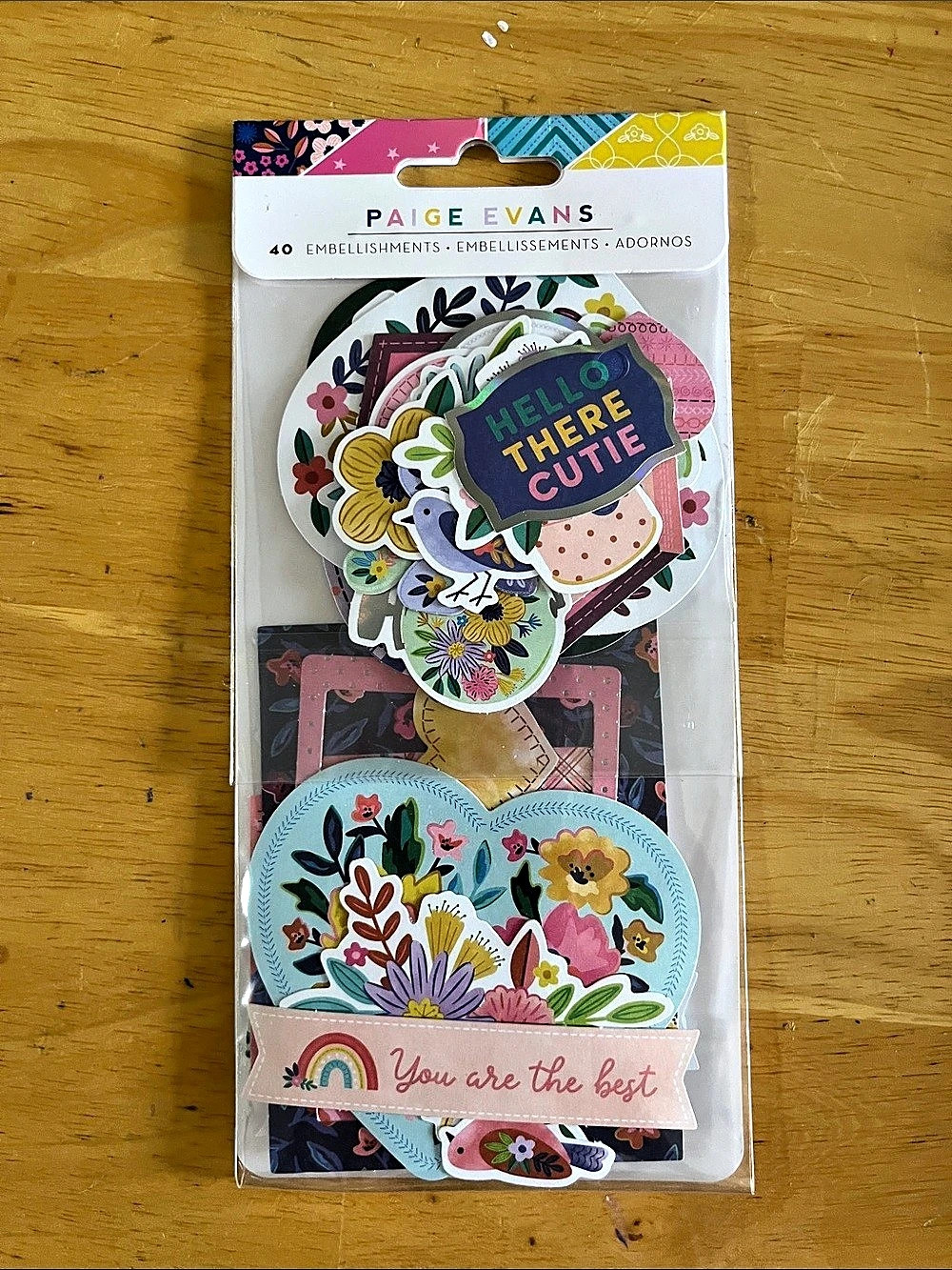 Paige Evans Blooming Wild 40-Piece Sticker Pack Multicolor NWT